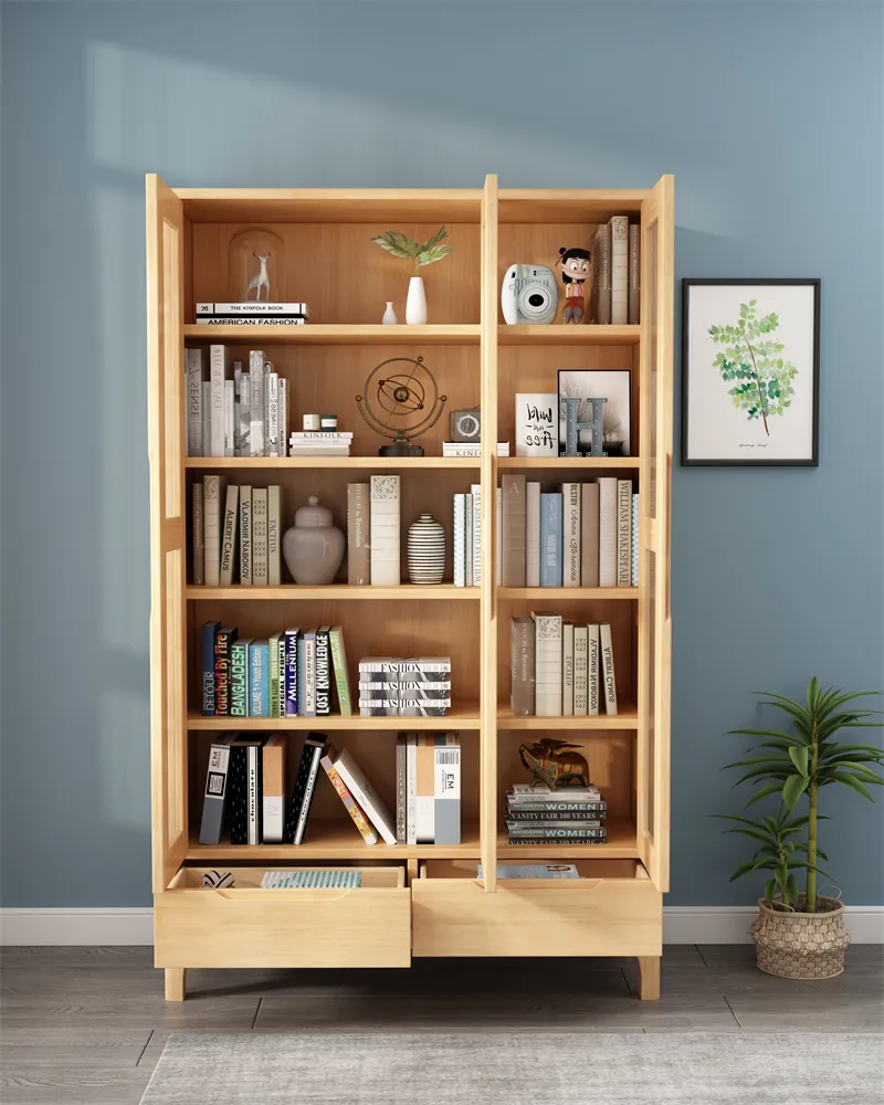 Mobiliario de oficina moderno librería de madera maciza archivador de documentos