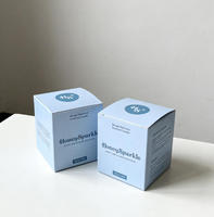 Boîtes cadeaux en cire de bougie de haute qualité avec laminage mat et gaufrage, emballage en forme de cube, fournisseur en gros
