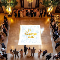 Autocollant de danse personnalisé avec monogramme de mariage, décoration d'allée personnalisée, bannière de réception