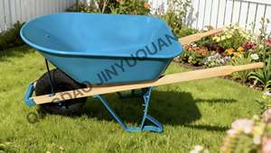 รถสาลี่ด้ามจับทำจากไม้4.00-8ล้อสำหรับงานหนักวัสดุโลหะ - Product Image 4