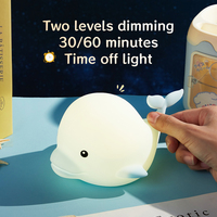 Mignon Chat LED Veilleuse Multicolore Silicone Lampe De Chevet Capteur Tactile Robinet Contrôle Veilleuse pour Enfants