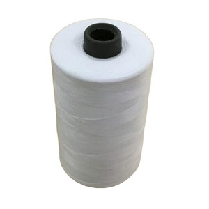 Bleach màu trắng 40S/<span class=keywords><strong>2</strong></span> 100% polyester Spun may chủ đề - Product Image 1