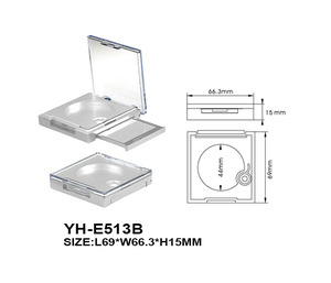 Unique Makeup Eye Shadow Case with Drawer Mirror Empty <b>Plastic</b> Eyeshadow Palettes Packaging <b>Square</b> Blush <b>Container</b> Clear Cap - Product Image 4