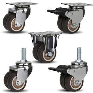 OEM đồ nội thất văn phòng tủ đường kính 2 inch 50mm Kim nhỏ mang Con lăn <span class=keywords><strong>Skate</strong></span> TPR bánh xe nhiệm vụ ánh sáng Caster - Product Image 2