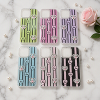 Coque de téléphone Love Design en TPU scintillant pour iPhone 18 17 16 15 14 13, coque arrière brillante pour Xiaomi CIVI CIVI4PRO CIVI5PRO K30 Redmi 17