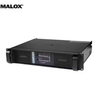 Amplificateur de puissance audio numérique multifonctionnel double canal MALOX FP-14000Q 2*2350W 2U en métal, classe TD, 4/8 ohms, stéréo/surround