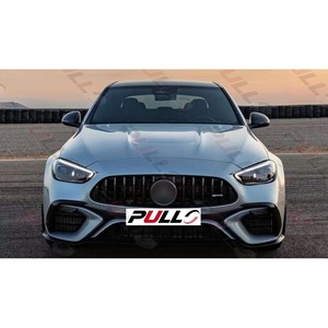 Kit carrosserie pour <span class=keywords><strong>Mercedes</strong></span> Benz Classe C W206 Année <span class=keywords><strong>2023</strong></span> Mise à niveau vers le modèle <span class=keywords><strong>C63</strong></span> AMG comprenant un pare-chocs avant avec grille - Product Image 5