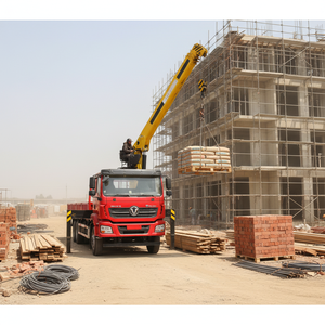 מנוף משאית 8 טון 10 טון 12 טון עם זרוע 5-7 חלקים, מנוף הידראולי מפרקי עם תעודת CE - Product Image 1