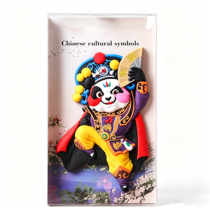 Autocollant de décoration pour la maison, style chinois, masque d'opéra de Pékin des dynasties <span class=keywords><strong>Ming</strong></span> Qing, aimant de réfrigérateur Panda, cadeau parfait pour enfants et adultes - Product Image 3