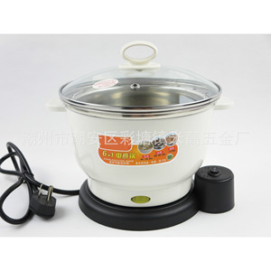 Electric <b>Steamer</b> 2.0L Double Layer With Glass Lid Coffee Color MG-A002 - Product Image 3