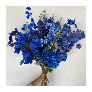 Multicolore-<span class=keywords><strong>blu</strong></span> scuro Flores Artificiales liuli peony per la decorazione di nozze - Product Image 3