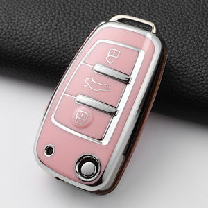 Mode nouvelle <span class=keywords><strong>coque</strong></span> de <span class=keywords><strong>clé</strong></span> de voiture en TPU housse de protection pour <span class=keywords><strong>Audi</strong></span> <span class=keywords><strong>A3</strong></span> 8L <span class=keywords><strong>8P</strong></span> A4 B6 B7 B8 A6 C5 C6 4F RS3 Q3 Q7 TT 8L 8V S3 porte-clés accessoires - Product Image 1