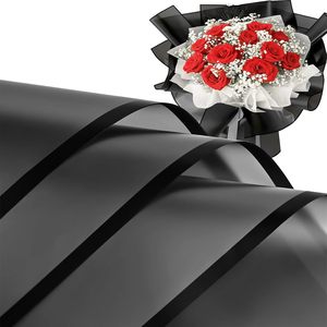 Marco <span class=keywords><strong>de</strong></span> Plástico Impermeable con Borde Dorado para Diseño, Regalo para Empaque, Ramo <span class=keywords><strong>de</strong></span> Flores Personalizado, Papel <span class=keywords><strong>de</strong></span> Envolver Flores3 - Product Image 2