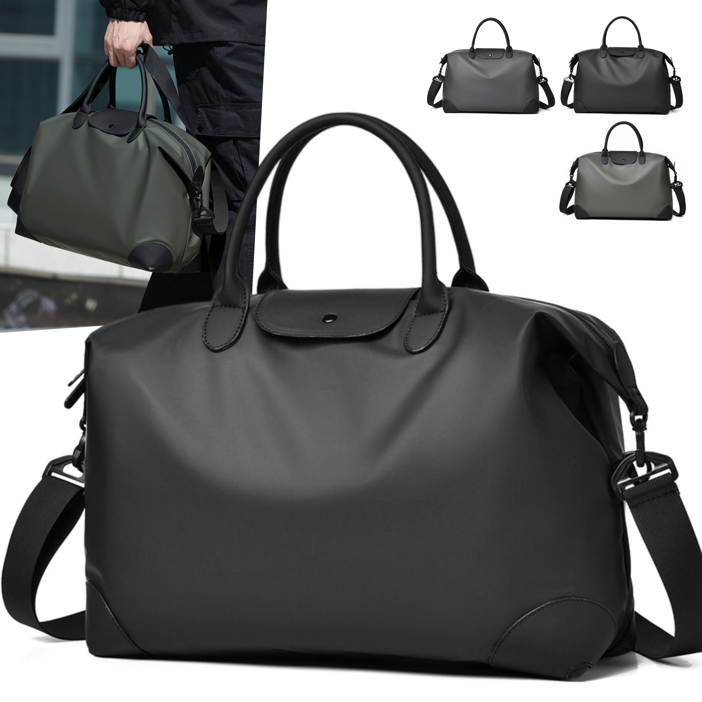 Large Capacity Lightweight Waterproof Gym Duffle Bag Fashion Portable Sports Yoga Fitness Business Luggage Made PU Zipper