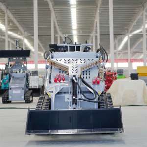 أرخص مركبة تحميل صغيرة لودر بإدارة انزلاقية EPA EURO5 مركبة صغيرة لودر بإدارة انزلاقية مسارها مع مطرقة ودلو ومطحنة - Product Image 2