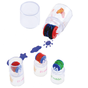 Mini tampons auto-encreurs transparents pour enfants - Product Image 1