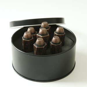Zinc Alloy Polyhedral 7-Piece Rigid Metal Dice Set <strong>Bullet</strong> Mold Holder for <strong>DND</strong>/RPG Games 14-20mm Metal Tin Box Bulk Wholesale - Product Image 1