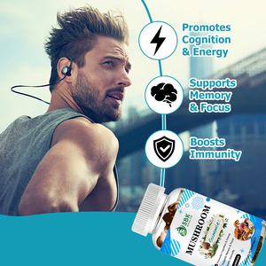 Hot Sale Mushroom Gummies Lions Mane Immune Support Sofnitive Improvement Health <b>Supplement</b> Increase Boosts Tmmunity Gummies - Product Image 5