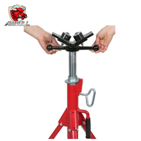 Support de tuyau réglable Ambull Factory Wholesale High Jack Pipe Stand 2 avec boule de transfert, pour tuyau de 12 pouces