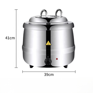 Chauffe-Soupe Électrique Noir Grande Capacité 10L 13L pour Cuisine Professionnelle – Matériel de Restauration Durable pour Hôtels et Restaurants – En Promotion - Product Image 6