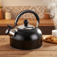 Bouilloire en acier inoxydable pour la maison, la cuisine, le café, le restaurant, la théière, la bouilloire à sifflet pour eau chaude - Vente en gros
