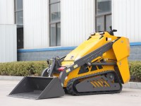 Mini-chargeuse sur chenilles HUAYEE, moteur diesel puissant, idéale pour le creusement de fossés et les travaux de terrassement.