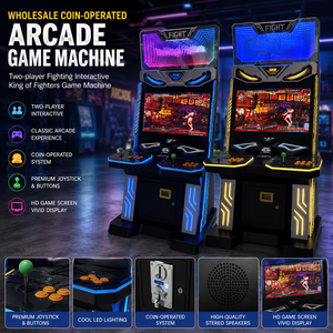 Machine de jeu d'arcade rétro classique à monnayeur avec joystick, pour deux joueurs, interactive, type <span class=keywords><strong>King</strong></span> <span class=keywords><strong>of</strong></span> <span class=keywords><strong>Fighters</strong></span>, vente en gros - Product Image 2
