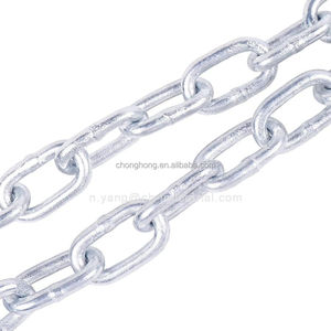 Chaîne de liaison soudée en alliage 3/16" 1/4" 5/16" norme américaine G70, chaîne de transport, chaîne de sécurité pour <span class=keywords><strong>attelage</strong></span> de <span class=keywords><strong>remorque</strong></span> avec crochet en S - Product Image 4