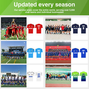 Conjunto de Uniforme de Fútbol Transpirable de Secado Rápido ZHONGYI, Uniforme de Fútbol Unisex Personalizado, Camiseta de Fútbol Corta Personalizada - Product Image 5