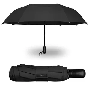 Parapluie de voyage Portable à Double auvent ventilé, ouverture automatique, 9 nervures, résistant au vent fort, parapluies pliants pour hommes et femmes