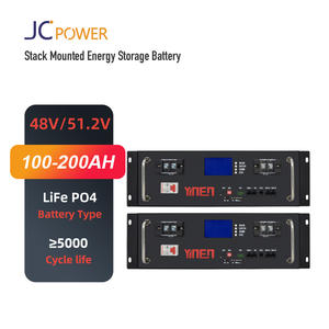 Литий-железо-фосфатный (LiFePO4) аккумулятор для солнечных систем, монтируемый в стойку, 48В 100Ач/200Ач, 5000 циклов, для бытовой техники, сертификаты CE/ROHS - Product Image 1