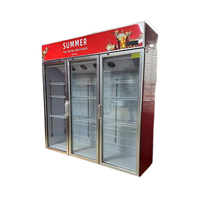 Conception d'affichage élégante et fonctionnement à faible bruit Réfrigérateur commercial à refroidissement par air pour le stockage de boissons fraîches d'épicerie Mini Mart