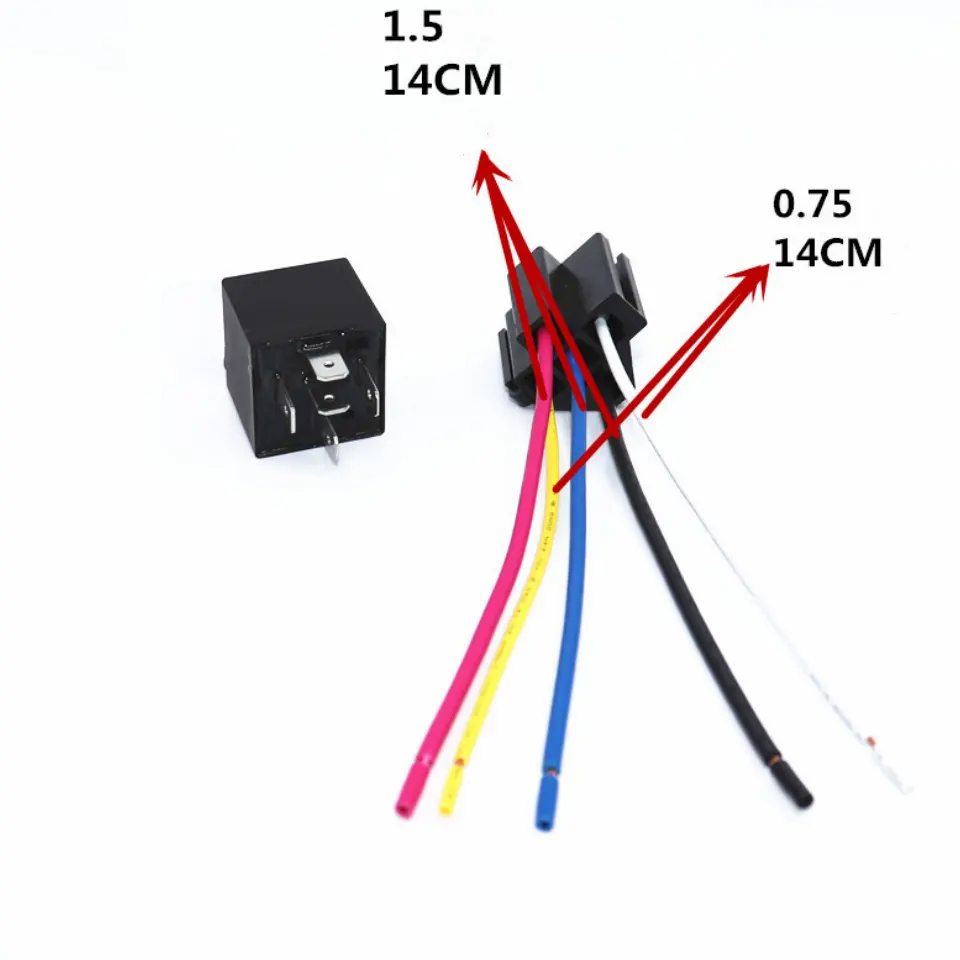 12V/24V otomotiv röleleri sabit geri 5-pin dönüşüm 40A /80A/100A AC otomotiv araba relayrelay 12v 4 pin gps