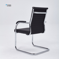 Fauteuil de Bureau Exécutif Noir Haut de Gamme au Design Moderne en Tissu Maille pour Maison, École, Hôpital – Chaise Visiteur