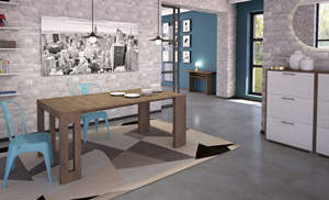 Ensembles de salle à manger en gros Table à manger extensible avec pieds pliables Tables à manger blanches pour la cuisine - Product Image 5