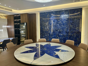 Dalles de marbre bleu de bolivie de pierre de luxe exotique directe d'usine pour le mur de fond et le mur de fond de marbre de dessus de table - Product Image 4