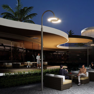 ไฟส่องสว่างกลางแจ้งแบบ LED 3 เมตร รุ่น Juming Crescent Bay โครงอะลูมิเนียม สำหรับสวนสาธารณะ พื้นที่อยู่อาศัย และถนน - Product Image 1