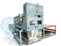 Machine de production automatique de peinture par pulvérisation pour carreaux flexibles MachiNova PLC avec guide sur rail
