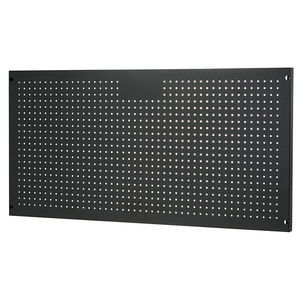 Ucuz fiyat büyük boy duvara monte Metal siyah Pegboard raf donanım aracı aksesuarları asma kancaları depolama rafı - Product Image 1