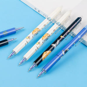 Einziehbarer lösch barer Stift mit benutzer definiertem Logo und Radiergummi-Thermo transfer druck unterstützt lösch baren Tinten stift - Product Image 3