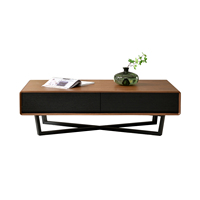 Ensemble meuble TV et table basse en bois massif, design minimaliste moderne, avec rangement, écologique et durable, pour salon