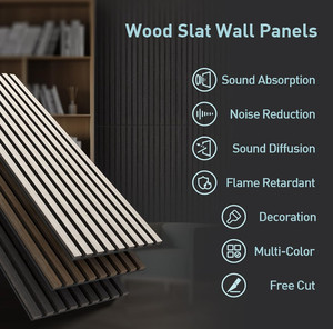 Paneles Acústicos de Madera Ecológicos con 80% de Reducción de Ruido para Aislamiento Acústico en Apartamentos, Oficinas y Cines - Product Image 4