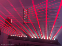 Barre lumineuse laser de club professionnel 8x3w lumière principale mobile laser dj faisceau lazer lumières