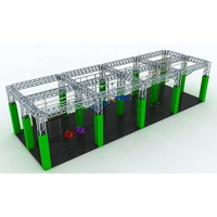Aire de jeux intérieure Ninja Parkour moderne pour adultes Équipement de parc d'aventure Parcours d'obstacles Ninja Warrior pour adultes et enfants
