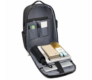 Unixesカスタムロゴ環境に優しいオックスフォードラップトップバックパック防水ハードシェルトラベルバックパックティーンエイジャー男性女性BP255 - Product Image 4