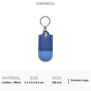 Llavero con soporte para teléfono, de cuero azul, con amuleto de varita de la fortuna oriental, logotipo personalizado, regalo corporativo, al por mayor - Product Image 6
