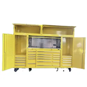 Qingdao supplier Drawers Rolling Tool Chest and Tool Storage Cabinet Removable Top Chest with Lock storage tool cabinet