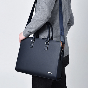 Sac à bandoulière professionnel en cuir PU imperméable de haute qualité pour <span class=keywords><strong>avocat</strong></span>, étudiant, ordinateur portable, mallette - Product Image 4