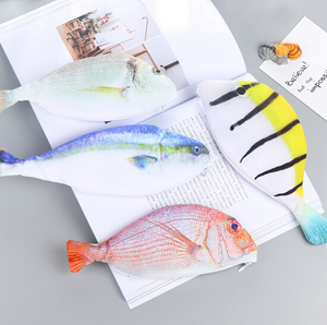 Étui à crayons original en forme de poisson salé, étui à crayons personnalisé avec dessin animé, grande capacité, durable - Product Image 2