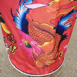 Nasse de pêche en polyéthylène à double nœud haute résistance pour pêcheurs avec cordes de raquette et poche latérale rouge - Product Image 2